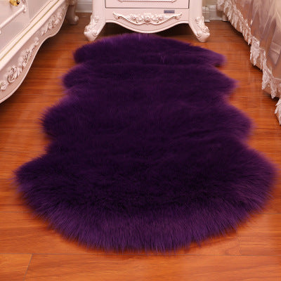 Tapis de chevet descente de lits ultra-doux et confort violet